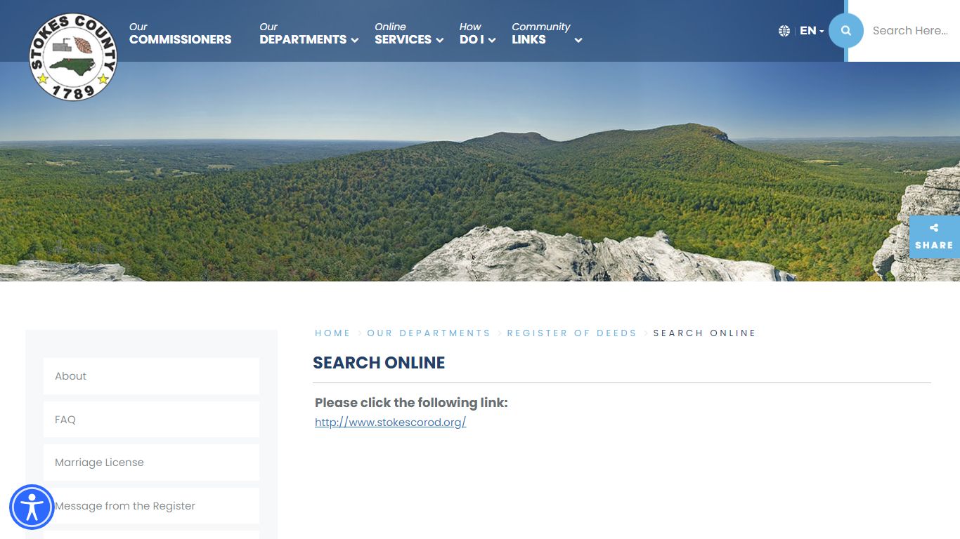 Search Online - Stokes County, North Carolina